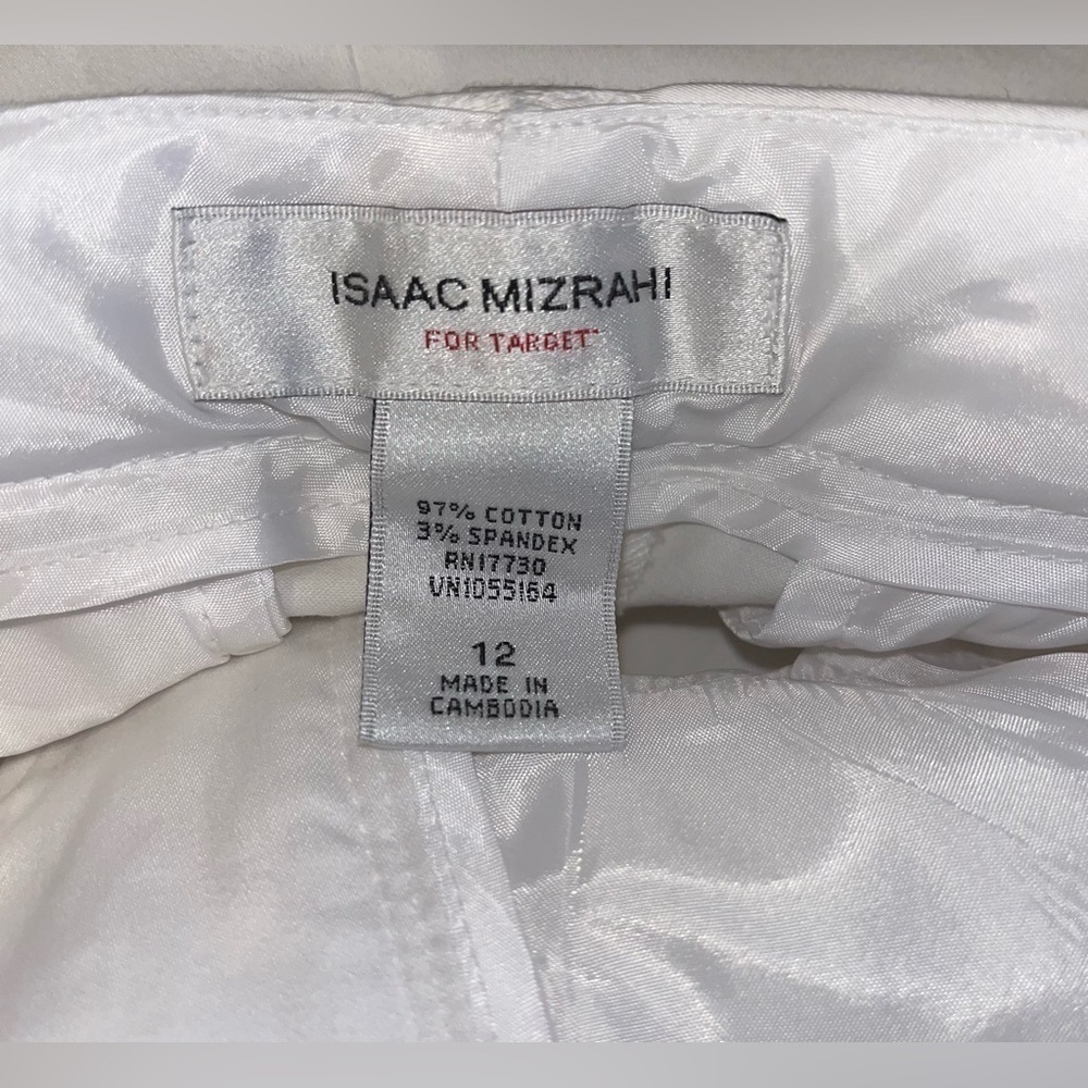 Isaac Mizrahi crisp white pants - Picture 3 of 5